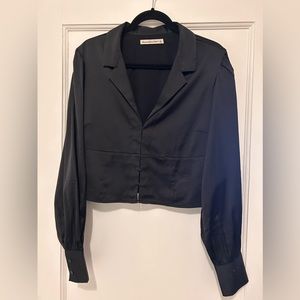Abercrombie and Fitch long sleeve silk blouse